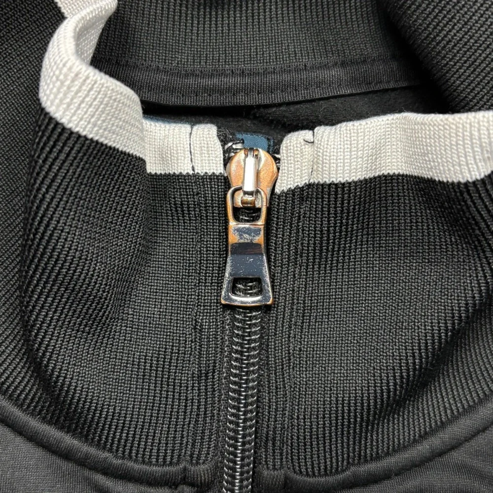 Polo Ralph Lauren Black Watch Polo Team Track‎ Jacket XL Black White Gold Zip